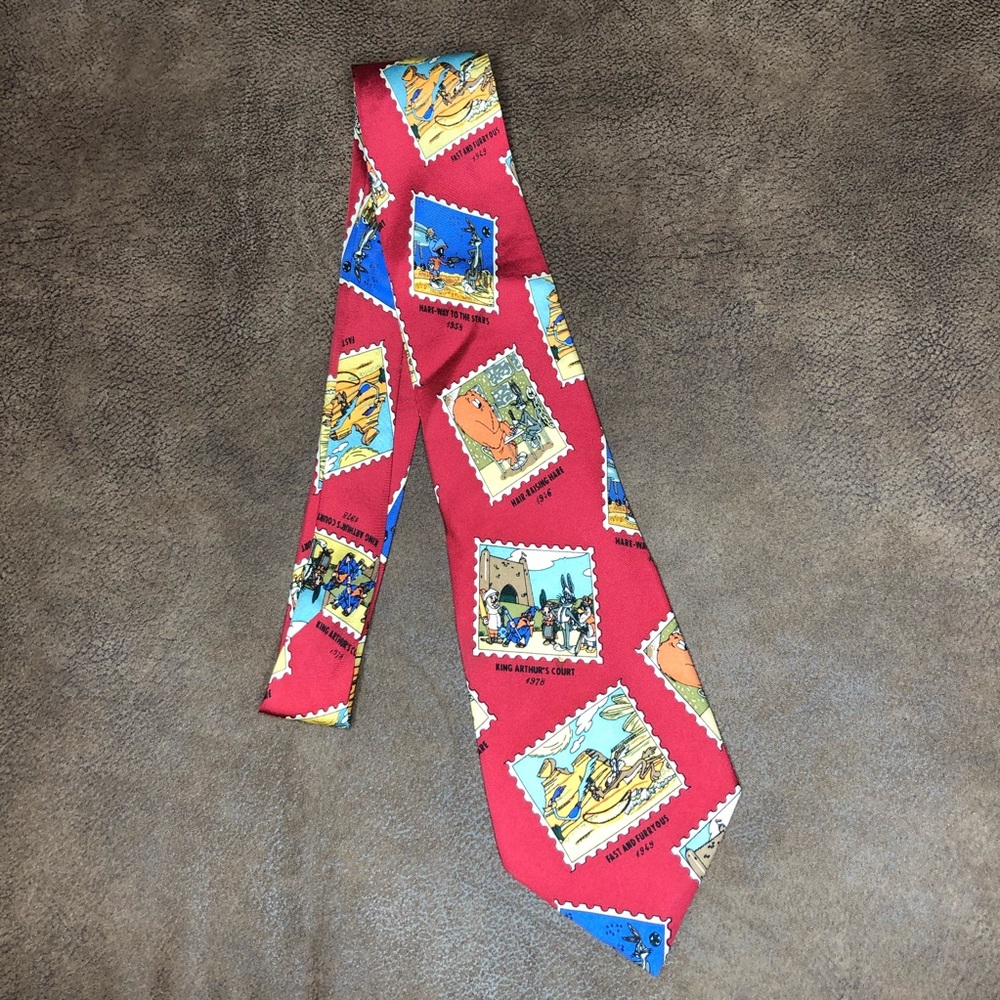 100% Silk Warner Bros Cartoon Tie